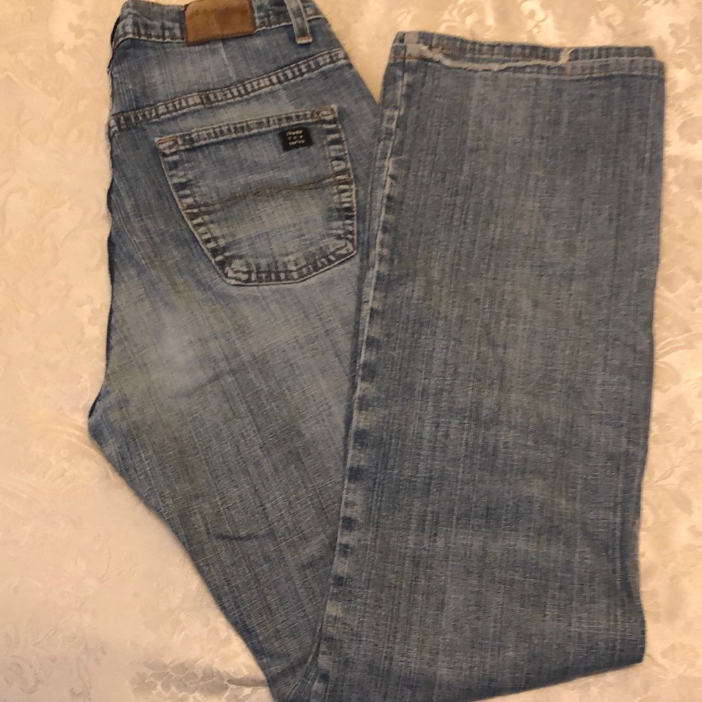 VINTAGE IKEDA JEANS 700 SERIES FLARE MID RISE DENIM JEANS SIZE 30 - #069